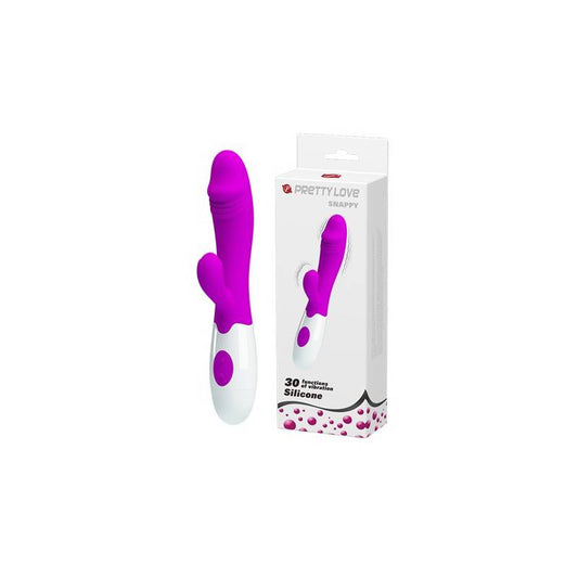 Vibrador de Ponto G e clitóris 30 Vibrações Pretty Love - Roxo
