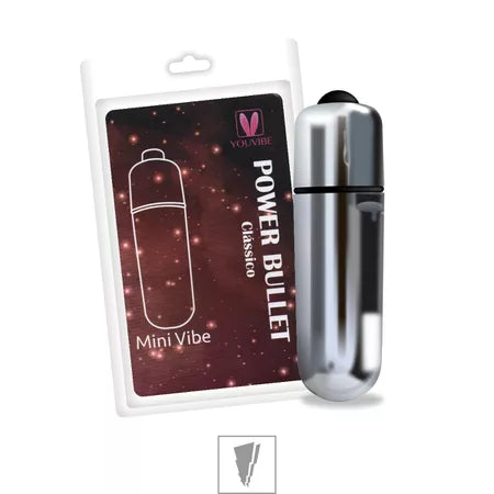 Cápsula Vibratória Power Bullet Clássico Cromado